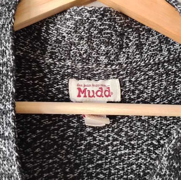 Mudd Size M Dark Grey Cardigan - Picture 2 of 16